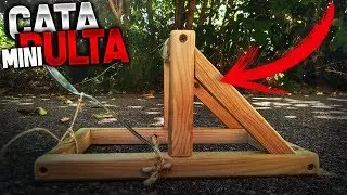 COMO HACER UNA MINI CATAPULTA MEDIEVAL !!!!!!!