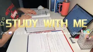 Study With Me 2 Hours | 25/5 Pomodoro | Soft Rain Sounds | Gentle Focus & Calm Productivity