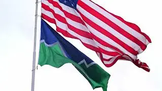 New (Full Size) Sandy City Flag Unveiled at Colonial Flag