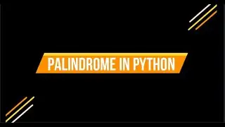 😄 || Palindrome in python || 😄