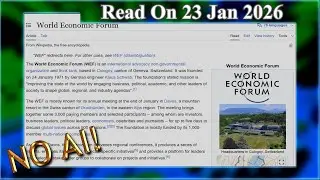 Current Events - World Economic Forum (No AI) - 23 January 2025