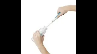 OXO Tot Bottle Brush with Nipple Cleaner and Stand, Aqua
