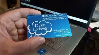 Crafting Custom Business Cards with our OMTech 50W Fiber laser | Dyer Concepts