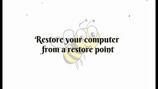 Restore your Computer From a Restore Point: Windows 10