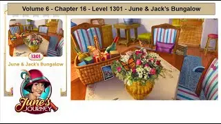 June's Journey - Vol 6 - Chap 16 - Level 1301 - June & Jack's Bungalow (Complete Gameplay, in order)