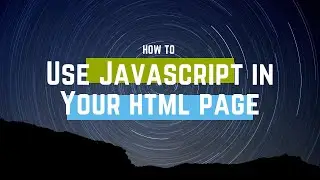 How to use javascript in html page
