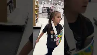 Cute GIRLS Goes Shopping at TARGET Anchorage, Alaska #shorts #targetfinds  #alaska #cute #toys