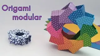 Modular origami 3D ring _Easy modular