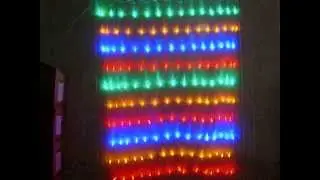 Christmas Lighting Show: Beautiful Multi Colour Party Net Curtain LED Light Decoration