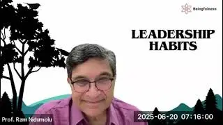 Dr Evita on self leadership and Leadership Habits: Interview by Prof. Ram Nidumolu