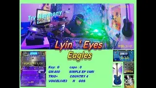 TryHamo『Lyin&lsquo; Eyes』【Eagles:cover】[VOICELIVE3,TRIO+,GM-800,L-20］弾き語り&ハモり&歌詞コード☆☆☆masayans
