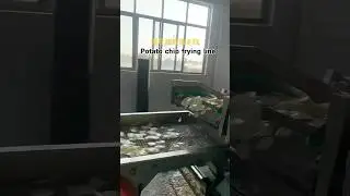#Potato chip frying production line #Deep frying equipment #Food machinery #Assembly line production