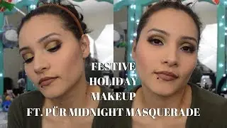 Festive Holiday Makeup ft. P&Uuml;R Midnight Masquerade Face Palette | AyRGalaxy