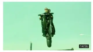 Car Chase Bike chase Road battle the matrix Reloaded action movie scene