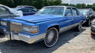 I FOUND THE CHEAPEST FULLY CUSTOMIZED 1990 CADILLAC BROUGHAM ON 24'S AT THE INSURANCE AUCTION!