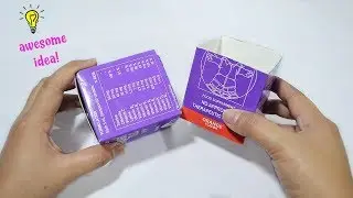 Awesome idea with empty vitamin box|How to recycle empty box|Best reuse idea|cute gift box