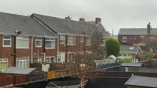 Yellow Warning of Wind | Storm Eunice | Manchester |  UK Weather | 風暴情況 | 曼城 |Feb 18 2022 12:10