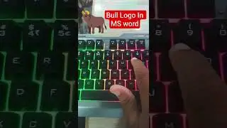 Bull Logo in Ms Word #logo #tricks #shortsfeed #shorts #viralvideo #viral #viralshorts #trandingsong