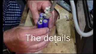 Lithium 18650 terminal spot welder, AEG battery upgrade