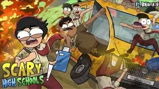 Scary Indian High School | EP 01 | ft.Van Driver Vs Auto Driver | HardToonz#animation #funyanimation