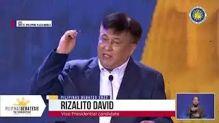 Rizalito David closing statement sa #PiliPinasDebates2022