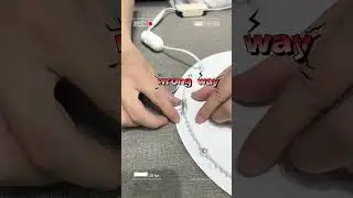 How to install the LED panel light spring?