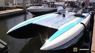 2020 Wright Performance 420 Powerboat - Walkaround - 2019 Fort Lauderdale Boat Show