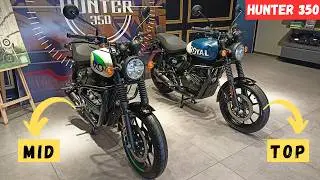 Royal Enfield Hunter 350 Mid and Top Full Comparison - Which Best?
