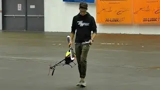 RC MODEL HELICOPTER 3D ACTION INDOOR LOGO 700 MIRKO CESENA / Wels Austria 2017