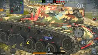 WOT Blitz - T57 Heavy  Naval Frontier 3552 hp Damage 1 kill 🐥🐥