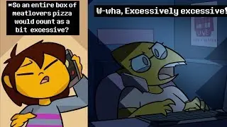 Alphys doesn't want Frisk's Pizza (Undertale Comic Dub Compilation)