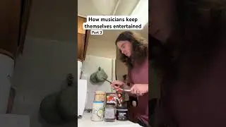 How Musicians Keep Themselves Entertained Part 3 #musician #music #drums #kitchen