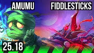 AMUMU vs FIDDLESTICKS (JGL) | EUW Diamond | 25.18