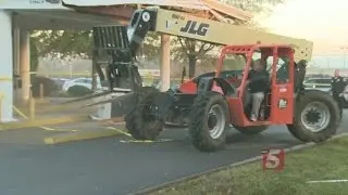 Police: Forklift Used In Failed Attempt To Steal ATM From Bank