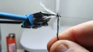 How to Tie a simple Black Fly for Grayling &ndash; Fly Tying Tutorial.