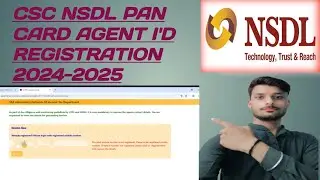 CSC NSDL PAN CARD AGENT I'D REGISTRATION 2025 #csc #cscvle #nsdlpancard #pancard #cscup
