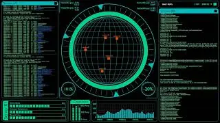 Sci-Fi screen motion graphics