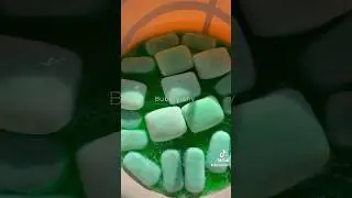 IRISH SPRING SOAKED SOAP CRUSHING ASMR WITH RECYCLED GREEN SOAP #asmrsoap #soap #soakedsoapplay
