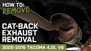 How to Remove Stock Cat-Back Exhaust | 2005-2015 4.0L Tacoma