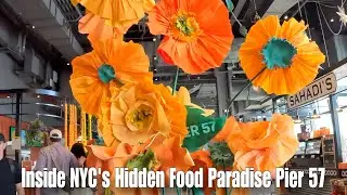 NYC Pier 57 Food Hall Tour | Hidden Gem for Food Lovers