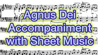 Agnus Dei Missa de Angelis Latin Mass VIII with sheet music accompaniment song lesson tutorial