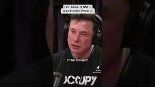 Elon Musk TEASES Tesla Electric Plane ✈️ #elonmusk #tesla #evtol