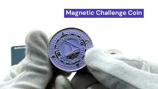 Golf Ball Marker Challenge Coin with Custom Packaging | Jin Sheu | Magnetic Duo Golf Ball Markers