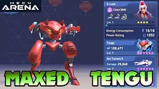 MAXED Tengu With MAXED Arc Torrent Gameplay - Mech Arena