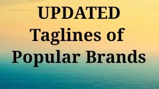20 Taglines of Popular Brands