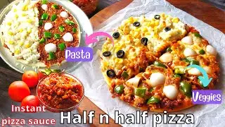 Veg Pasta Pizza recipe | Dominoes style pasta pizza &ndash; Foodnmagic
