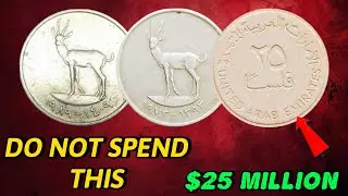 Most Valuable 25 Fils Coins of the United Arab Emirates Worth Big Money!  Rare UAE Coins 