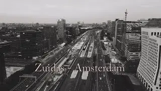 Zuidas Amsterdam drone montage