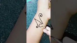 N❤S couple latter mehndi design #shortsfeed #shortvideo #shortsbeta #ytshorts