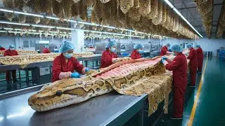 Inside the Snake-Skin Factory: From Raw Snake Skin to Biker Jacket
